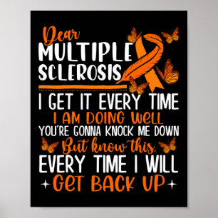 SCLEROSIS BUTTERFLY RIBBON WORLD Ms Day ポスター