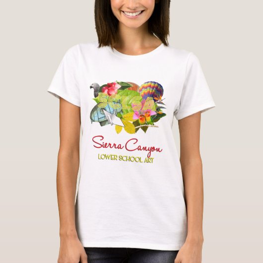 SCLSAウィメンズベーシックタンクトップ Tシャツ (正面)