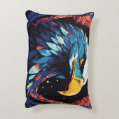 SCMイーグルヘッドデザインピローソフト アクセントクッション (裏面(縦))