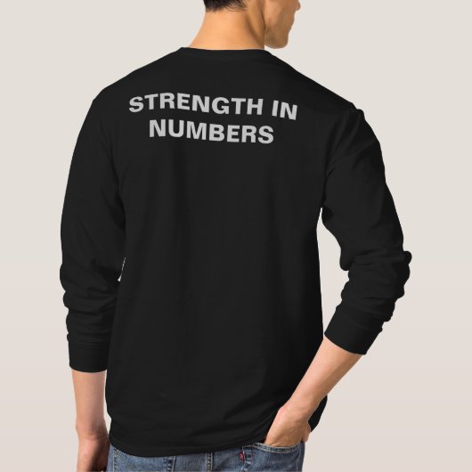 SCMR:ナンバーズの強さ長袖Tシャツ Tシャツ (裏面)