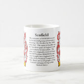 Scofield起源、意味および頂上 コーヒーマグカップ (中央)