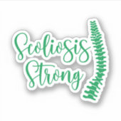 Scoliosis認識度、Scoliosis強 シール (正面)