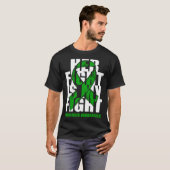 Scoliosis Awareness Month June Green Ribbon Her Fi Tシャツ (正面フル)