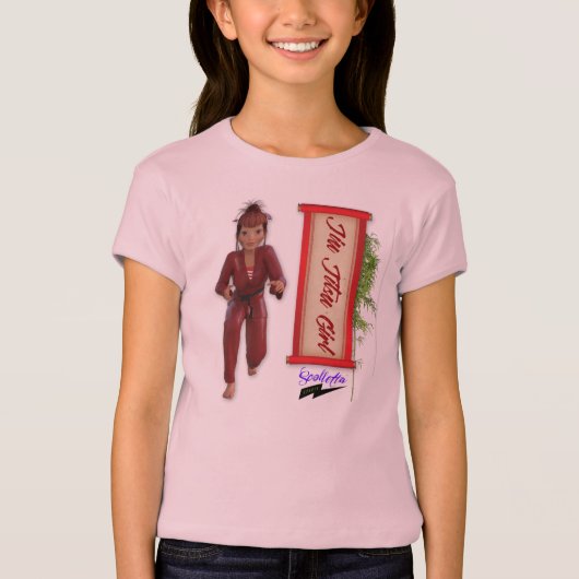 Scolletta "Jiu Jitsuの女の子"のベビードールT Tシャツ (正面)