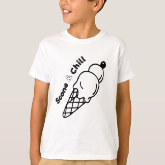 Scone & Chill – 遊び心あふれる夏のビブスデザイン Tシャツ
