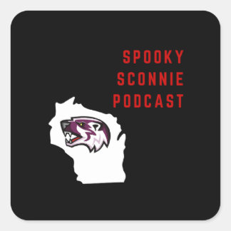 Sconnie Podcast不気味スクエアステッカー スクエアシール