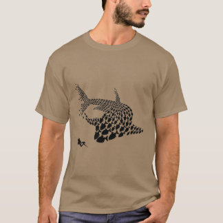 Scooba Diving Fish Shark Diver diver tank mask Art Tシャツ