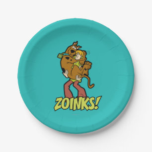 Scooby-DooおよびシャギーなZoinks! ペーパープレート