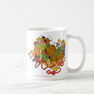 Scooby-Dooおよび集団のクリスマス コーヒーマグカップ
