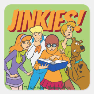 Scooby-Dooおよび集団は本を調査します スクエアシール