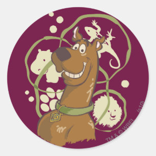 Scooby-Dooのサファリアイコン ラウンドシール