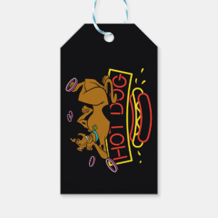 Scooby-Dooのホットドッグのネオンサイン ギフトタグ