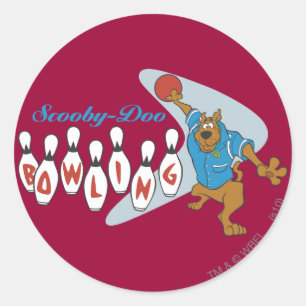 Scooby-Dooのボーリング ラウンドシール