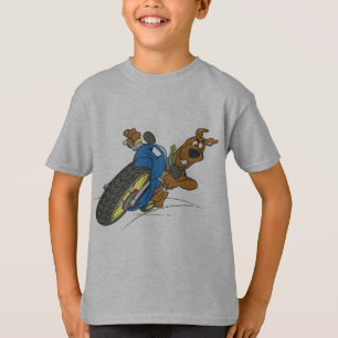 Scooby-Dooの乗馬のオートバイ Tシャツ