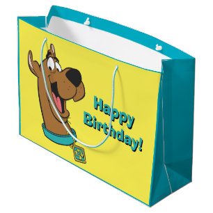 Scooby-Dooの幸せな顔 ラージペーパーバッグ