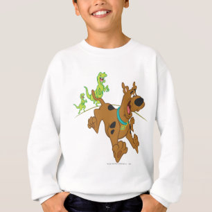 Scooby-Dooの恐竜の脱出 Tシャツ