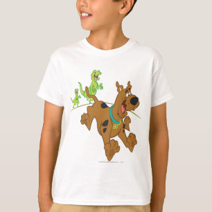 Scooby-Dooの恐竜の脱出 Tシャツ