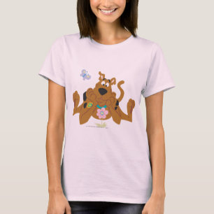 Scooby-Dooの敬服の念に満ちた花 Tシャツ