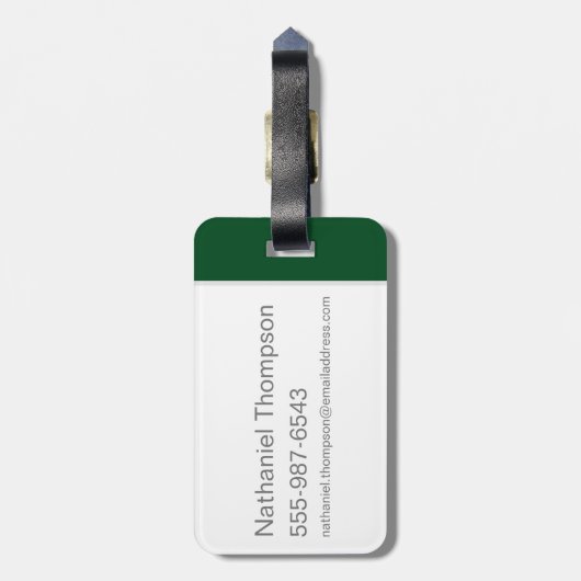 Scooby-Dooの笑うこと ラゲッジタグ (裏面縦)