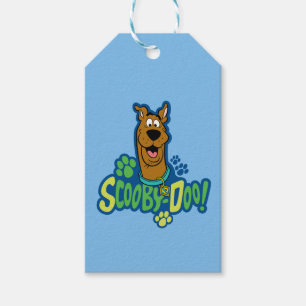 Scooby-Dooの足のプリントのキャラクターのバッジ ギフトタグ