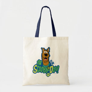 Scooby-Dooの足のプリントのキャラクターのバッジ トートバッグ