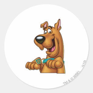 Scooby-Dooの足 ラウンドシール