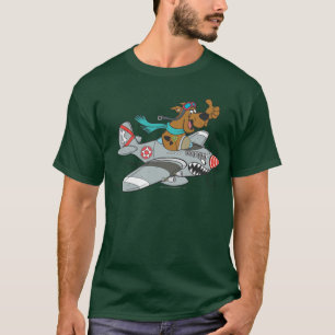 Scooby-Dooの飛行の飛行機 Tシャツ
