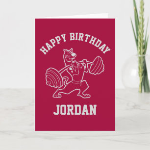 Scooby-Dooの"海岸に位置する体育館"の重量挙げ カード