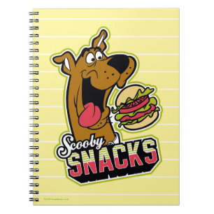 Scooby-Dooの「Scooby Snacks」ロゴ ノートブック