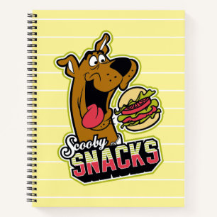 Scooby-Dooの「Scooby Snacks」ロゴ ノートブック