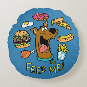 Scooby-Dooは私を食べ物を与えます! ラウンドクッション
