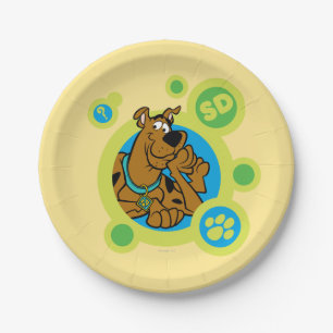 Scooby-DooはSDのバッジを一周します ペーパープレート