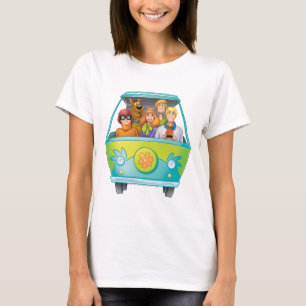 Scooby-Doo及び集団のミステリー機械エアブラシ Tシャツ