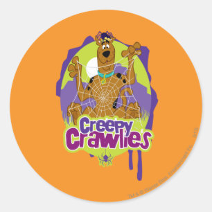 Scooby-Doo気色悪いCrawlies ラウンドシール