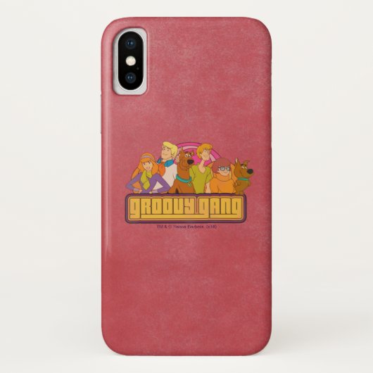 Scooby-Doo |の"素晴しい集団"のレトロの漫画のグラフィック Case-Mate iPhoneケース (裏面)