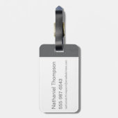 Scooby-Doo "熱狂する"ヘッドフォカッコいいングラフィック ラゲッジタグ (裏面縦)