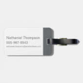 Scooby-Doo "熱狂する"ヘッドフォカッコいいングラフィック ラゲッジタグ (裏面横)