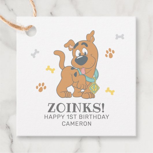 Scooby-Doo 1st Birthday フェイバータグ (正面)