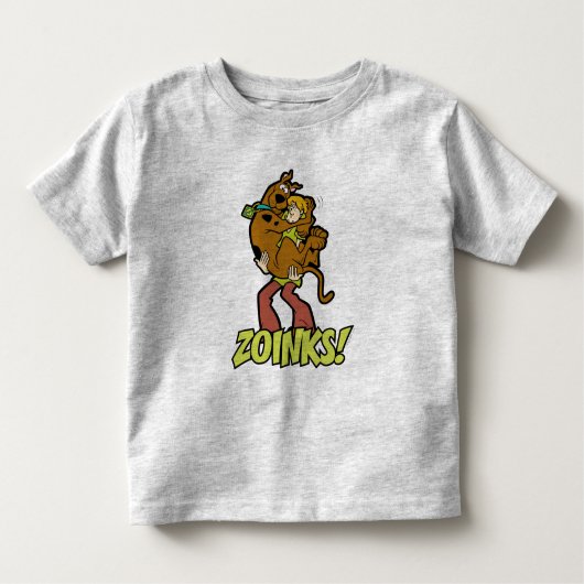 Scooby-Doo and Shaggy Zoinks! トドラーTシャツ (正面)