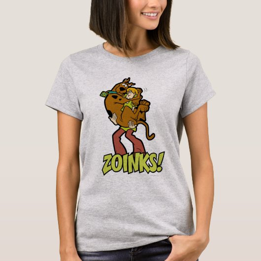 Scooby-Doo and Shaggy Zoinks! Tシャツ (正面)