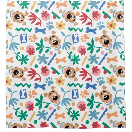 Scooby-Doo | Baby Scooby-Doo So Cute Pattern シャワーカーテン (正面)