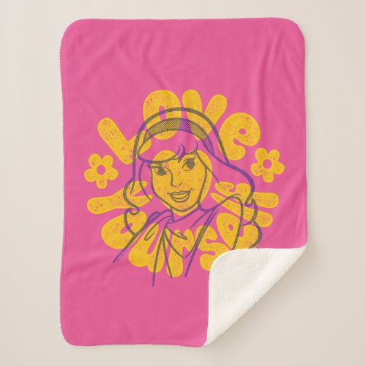 Scooby-Doo | Daphne Love Yourself シェルパブランケット (正面)