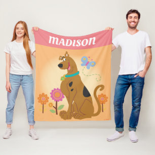 Scooby-Doo Following Butterfly フリースブランケット