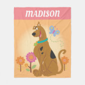 Scooby-Doo Following Butterfly フリースブランケット (正面)