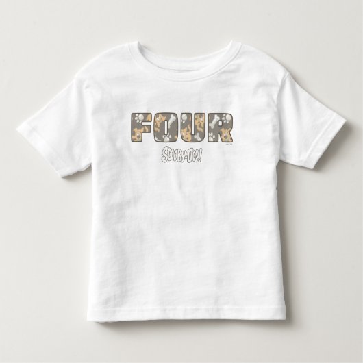 Scooby-Doo Fourth Birthday トドラーTシャツ (正面)