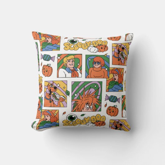Scooby-Doo Halloween Photos Pattern クッション (正面)