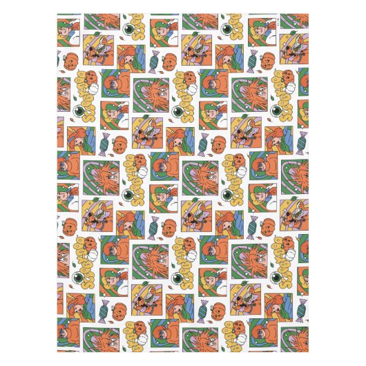 Scooby-Doo Halloween Photos Pattern テーブルクロス (正面)
