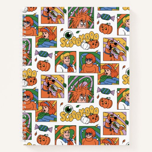 Scooby-Doo Halloween Photos Pattern ノートブック (正面)