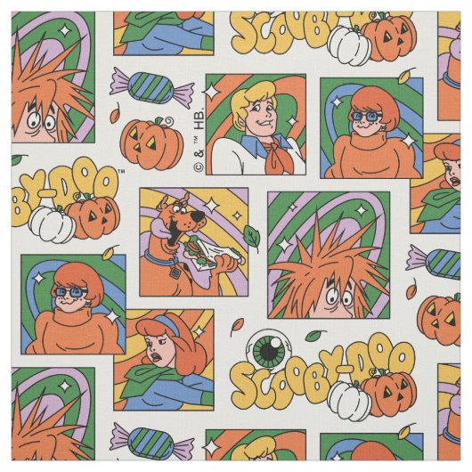 Scooby-Doo Halloween Photos Pattern ファブリック (見本)