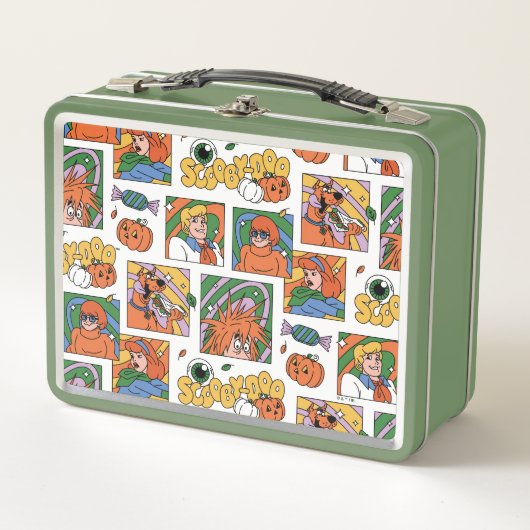 Scooby-Doo Halloween Photos Pattern メタルランチボックス (正面)